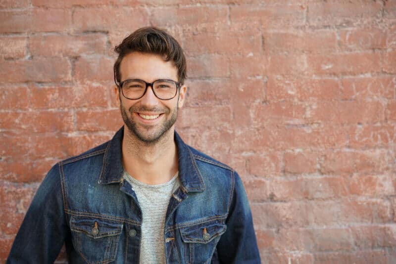 smiling Caucasian male